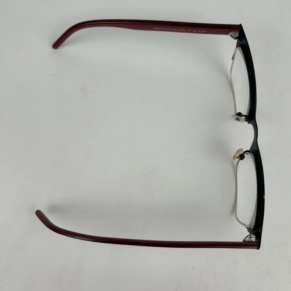 Roadster Anvifrieze Eyeglasses Women Black Red Plastic Round Half Rim‎ 48 23 140